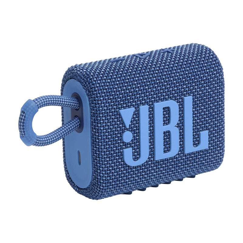 JBL GO 3 Eco Blue bluetooth speaker portable on Audio46