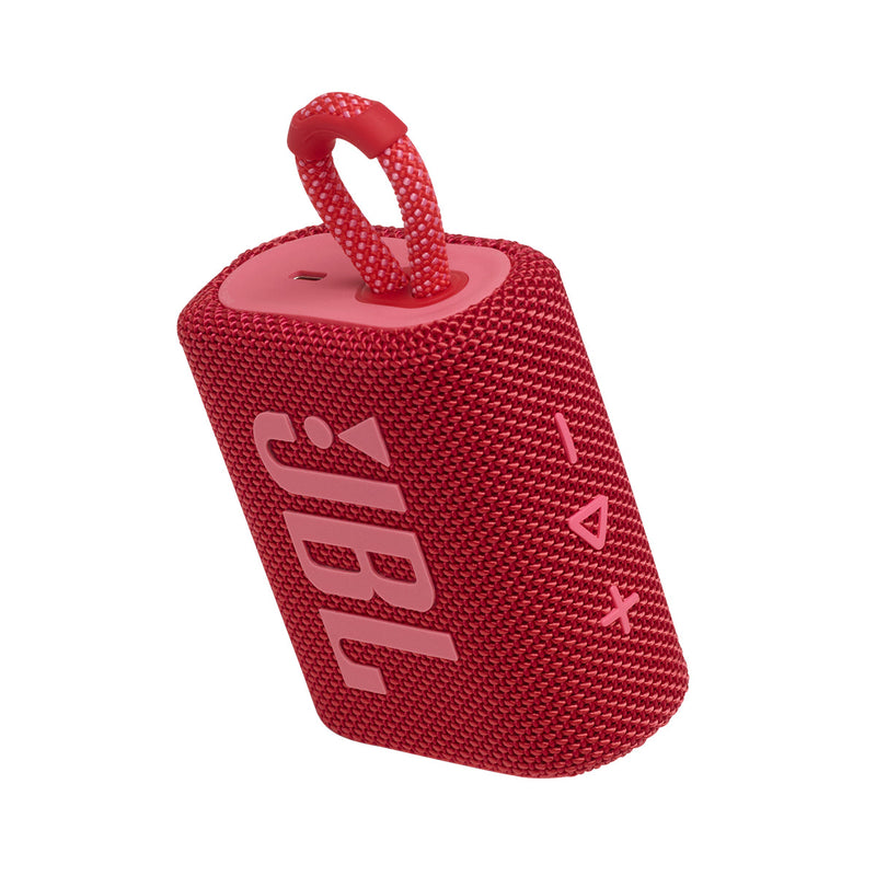 JBL GO 3 red bluetooth speaker portable on Audio46