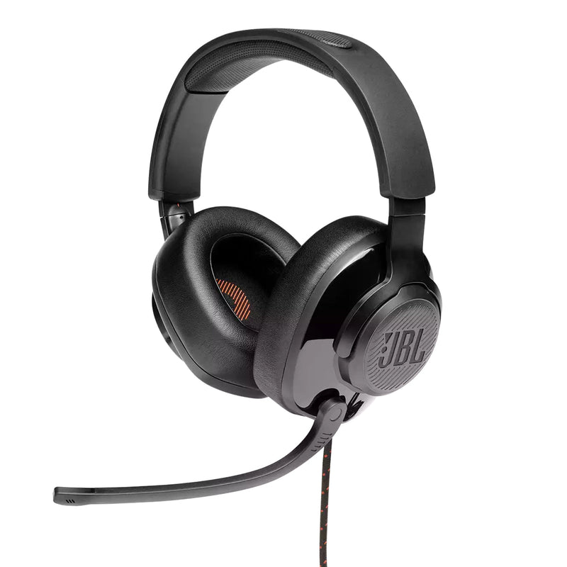 JBL Quantum 200 Wired Over-Ear Gaming Headset with Flip-up Mic